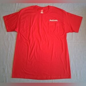 Hanes 100% Cotton Red Short Sleeve Pocket Tee with True Value Logo